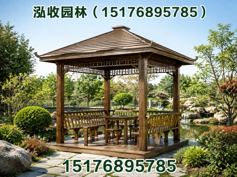 临沧防腐木凉亭展示图
